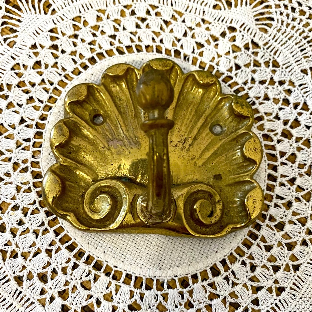 VINTAGE BRASS WALL HOOK